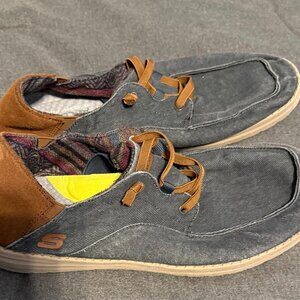 Sketchers denim slip-ons size 11